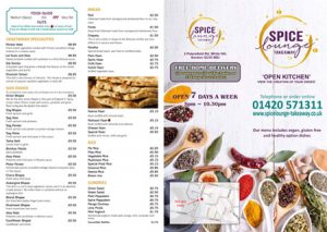 Spice Lounge Takeaway Menu Authentic Indian Cuisine - Traditional Chicken Tikka Masala Chicken Madras - Whitehill Bordon Lindford Headley Passfield Blackmore Conford Greatham Stanford
